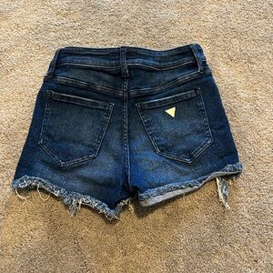 Guess Denim Cutoff Shorts - Dark Blue